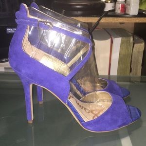 Sam Edelman “Audrey” Blue Suede Sandal 8.5M